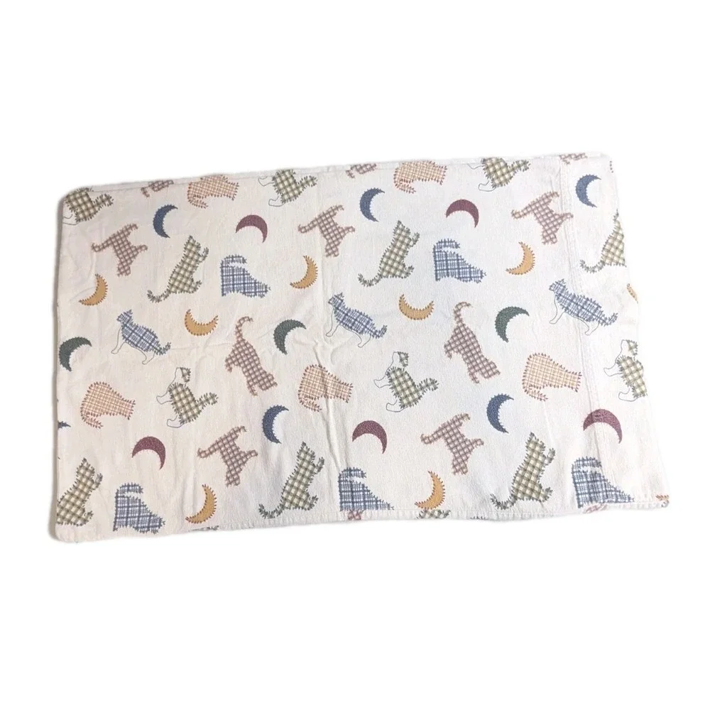 Charter Club 100% Cotton Pillowcases Set of 2 Standard/Queen Cat Moon Print